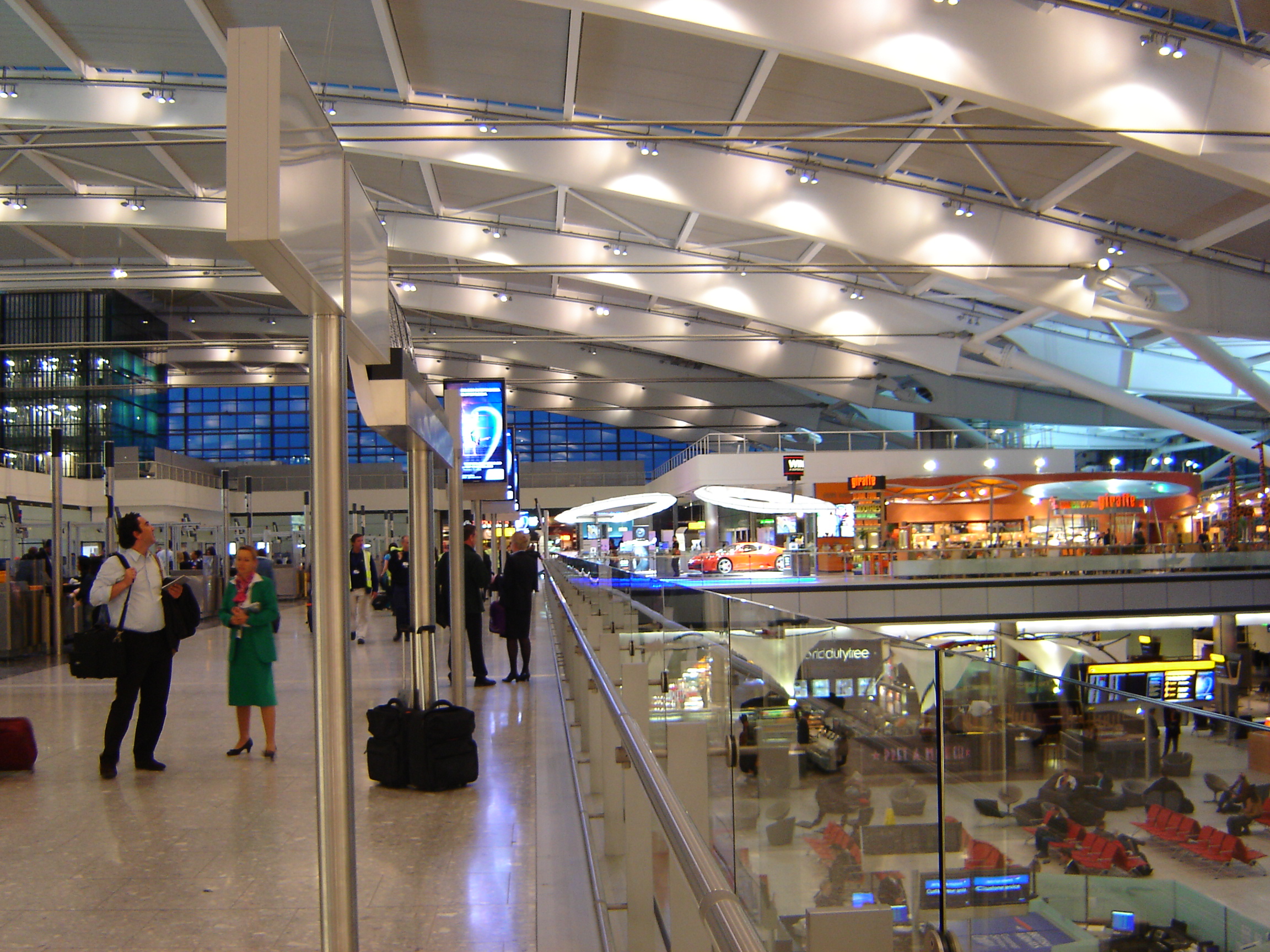 inside airport