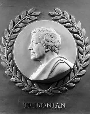 Bas-relief plaque of Tribonian in the Chamber of the House of Representatives in the United States Capitol