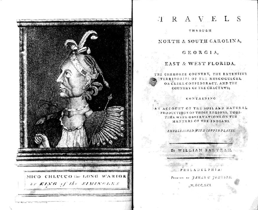 Frontispicio y página de títulos de "Travels".