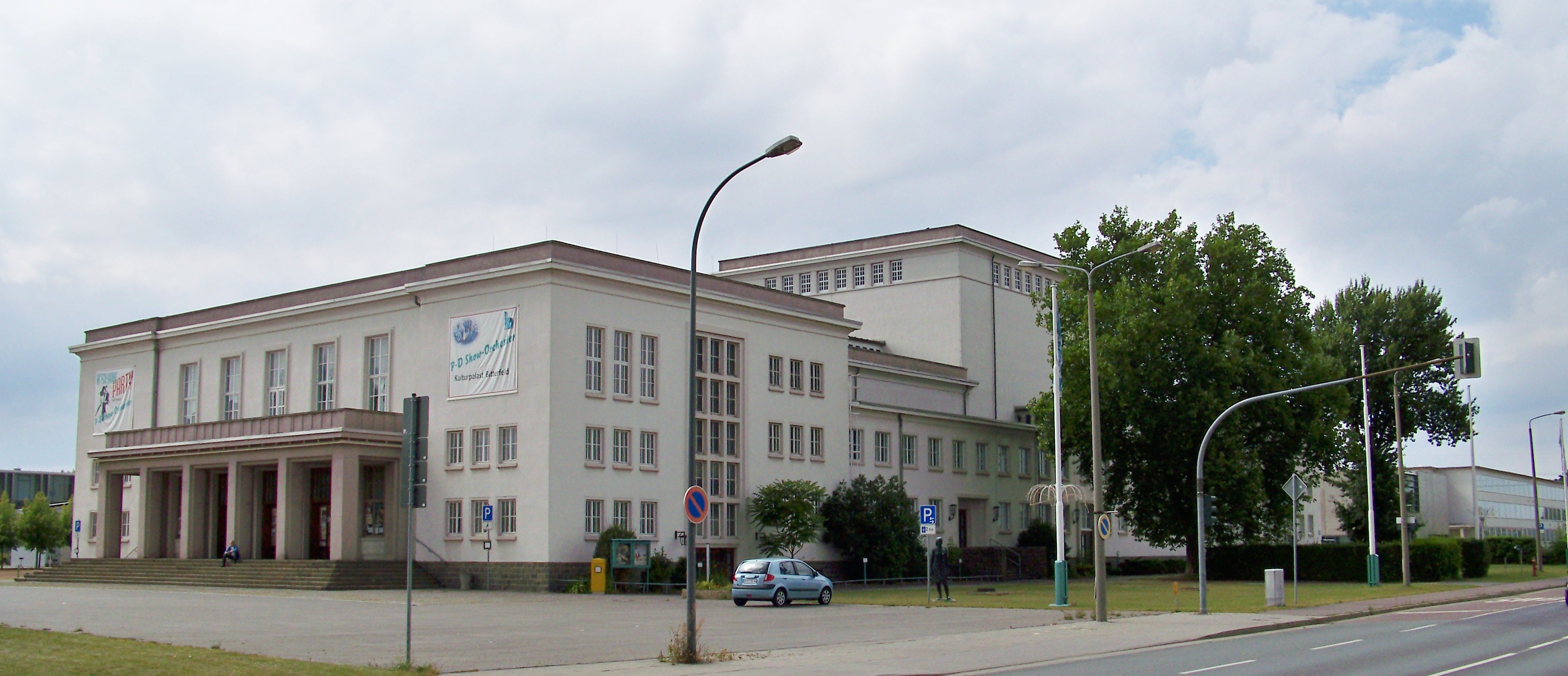 Kulturpalast Bitterfeld in der Parsevalstraße im Chemiepark Bitterfeld-Wolfen