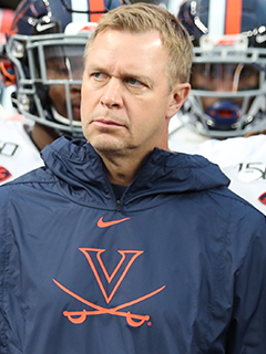 <span class="mw-page-title-main">Bronco Mendenhall</span> American football player and coach (born 1966)