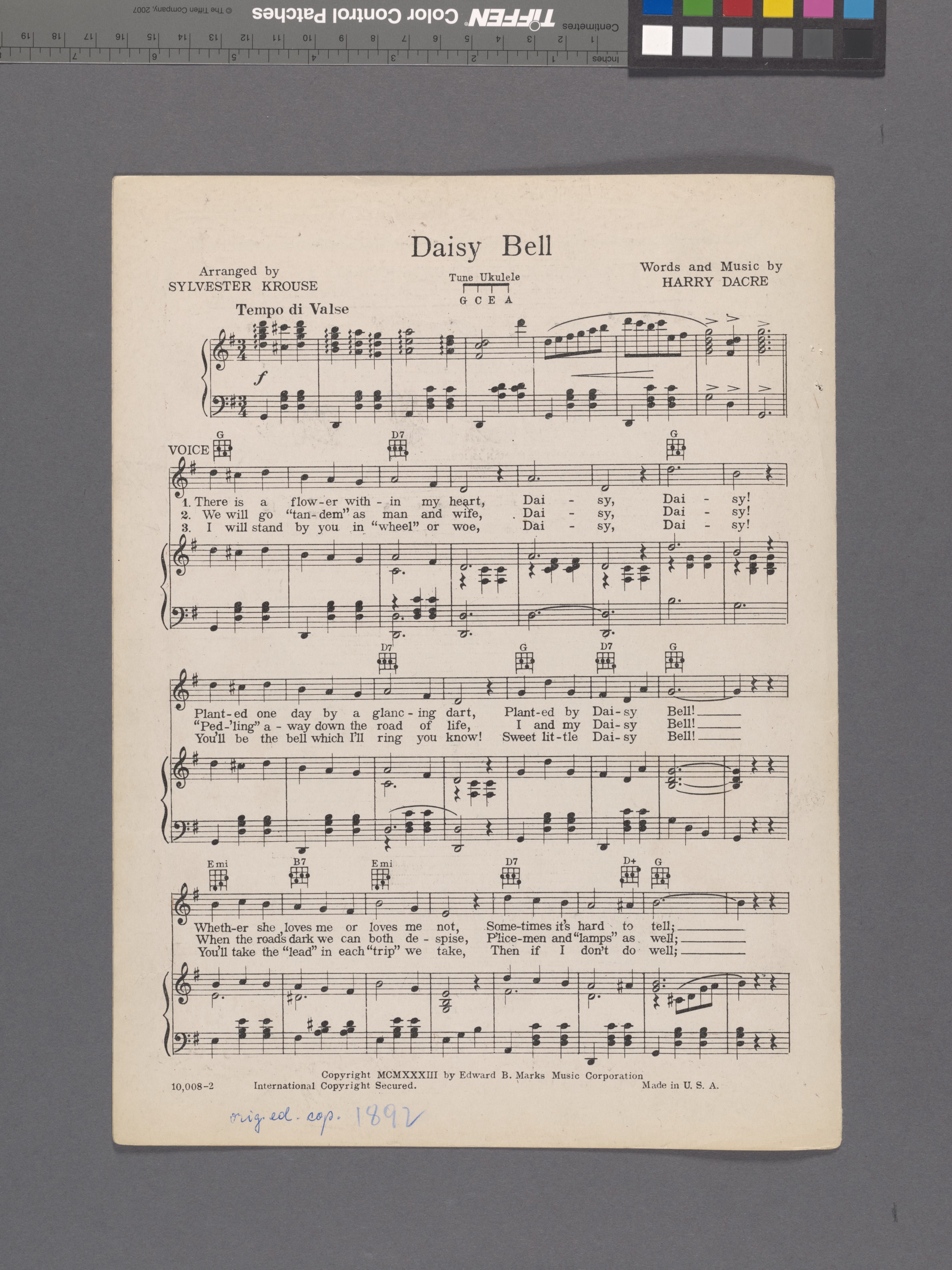 Daisy Bell' lyrics - Classical Music