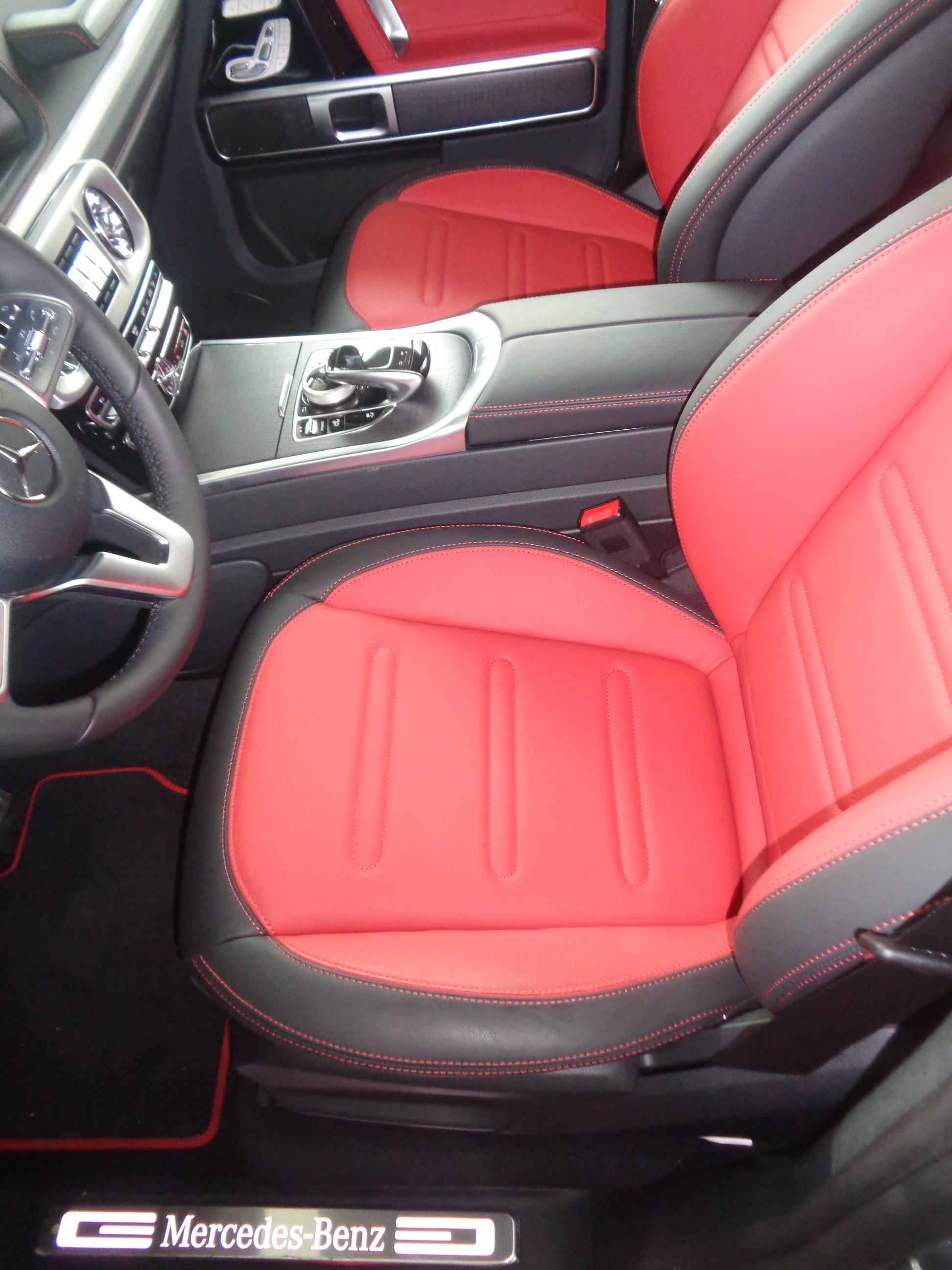 File Interior Red Leather And Black New New Mercedes