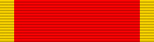Milos Obilic Bravery Medal - gold (Serbia) - ribbon bar.png