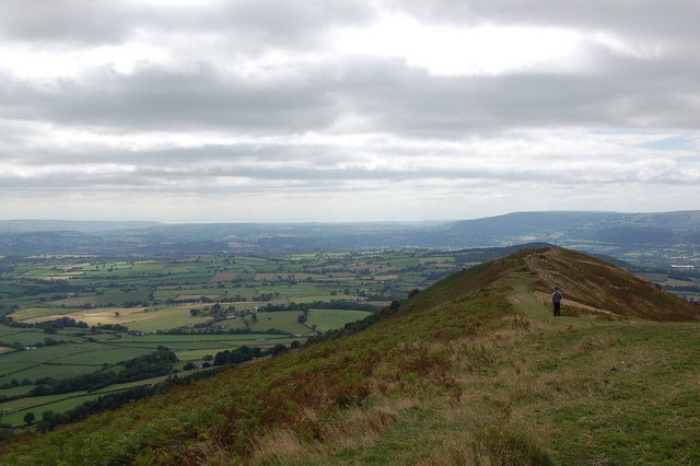 Path descending the ridge of Skirrid Fawr - geograph.org.uk - 767372