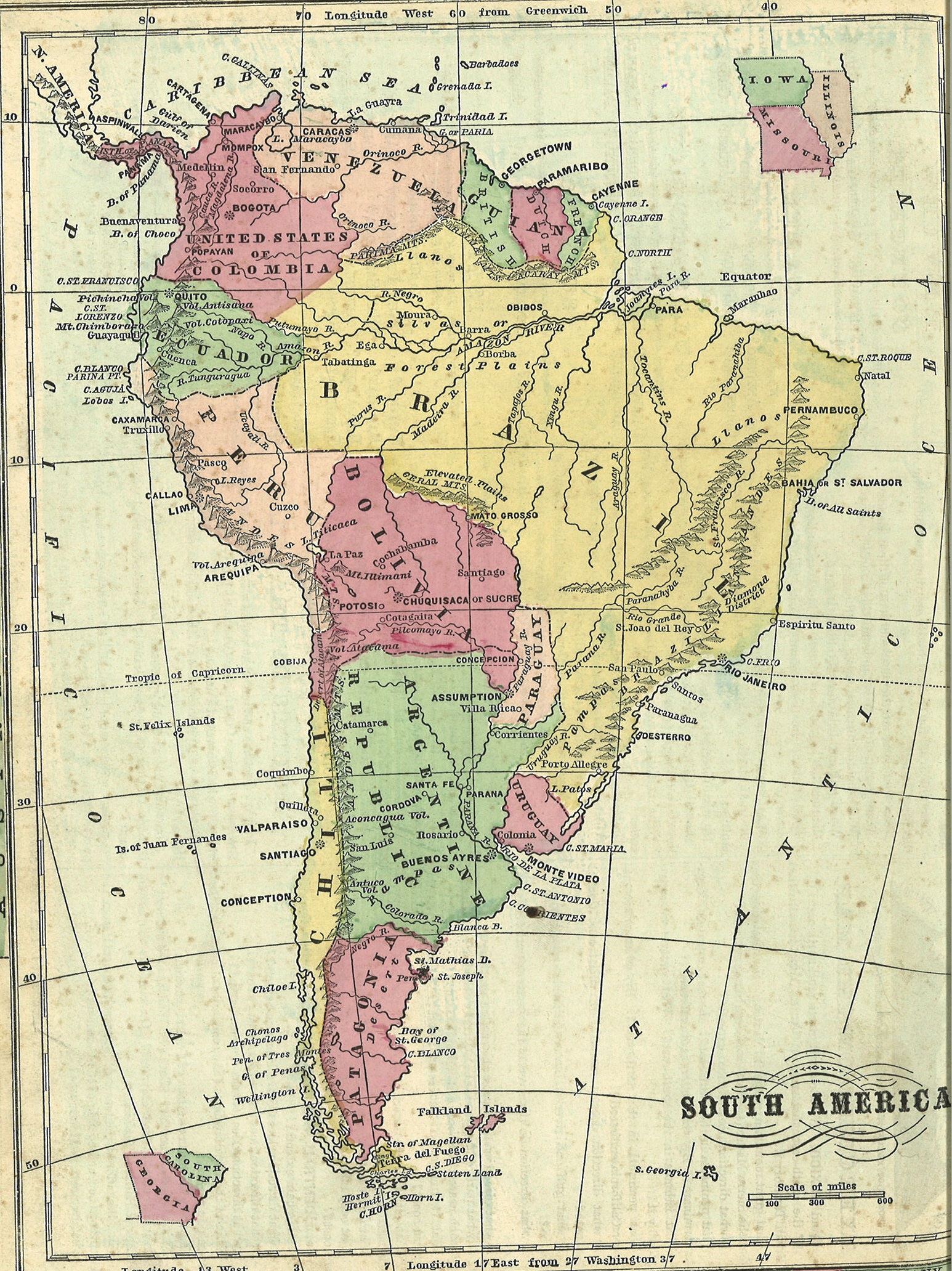 South American continent