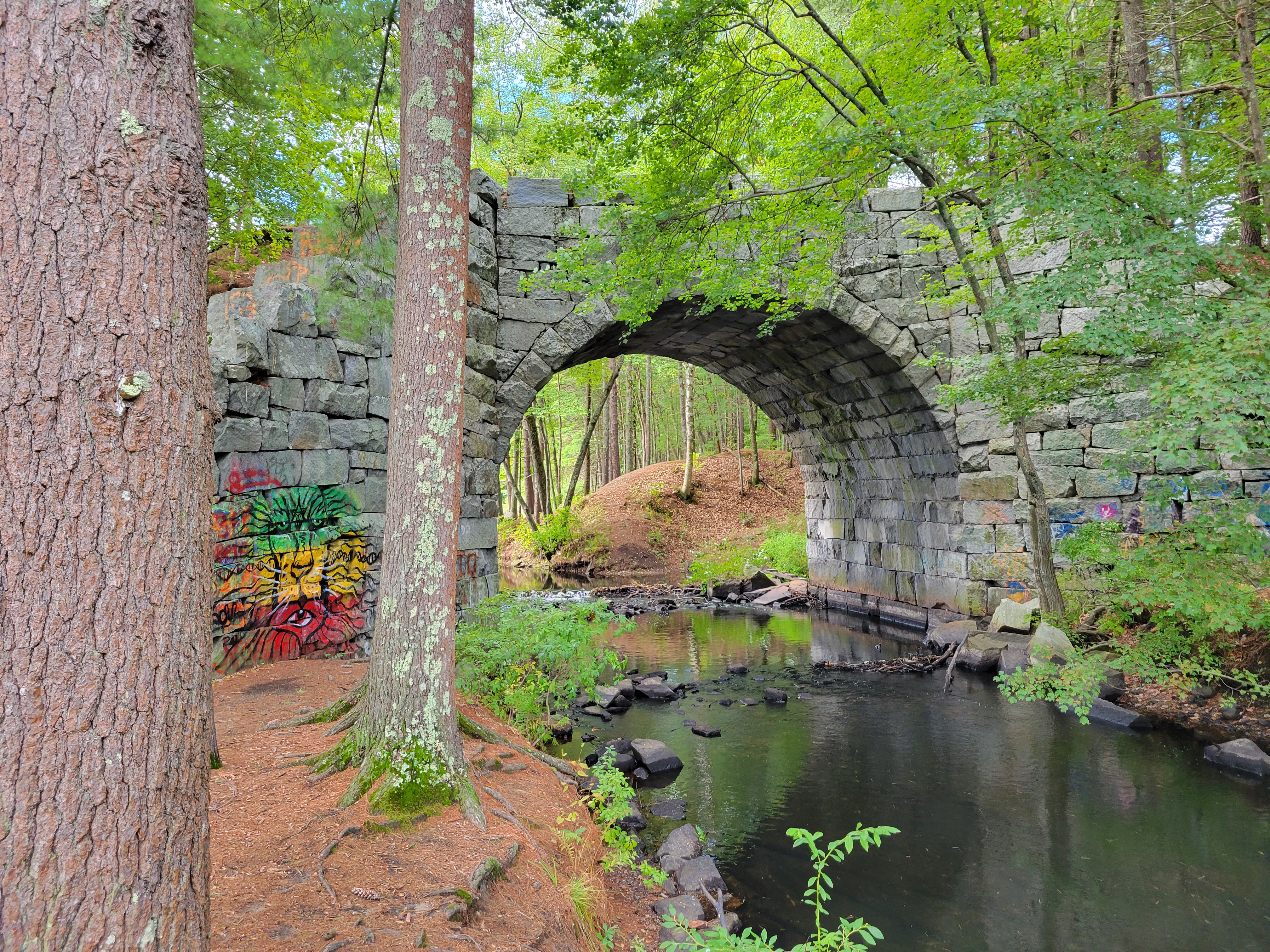 Stone over. Stone Arch Bridge of Makhuntseti.