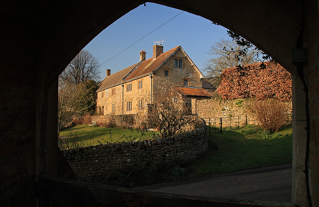 File:View of Glebe House Powerstock from the church lychgate - geograph.org.uk - 698224.jpg