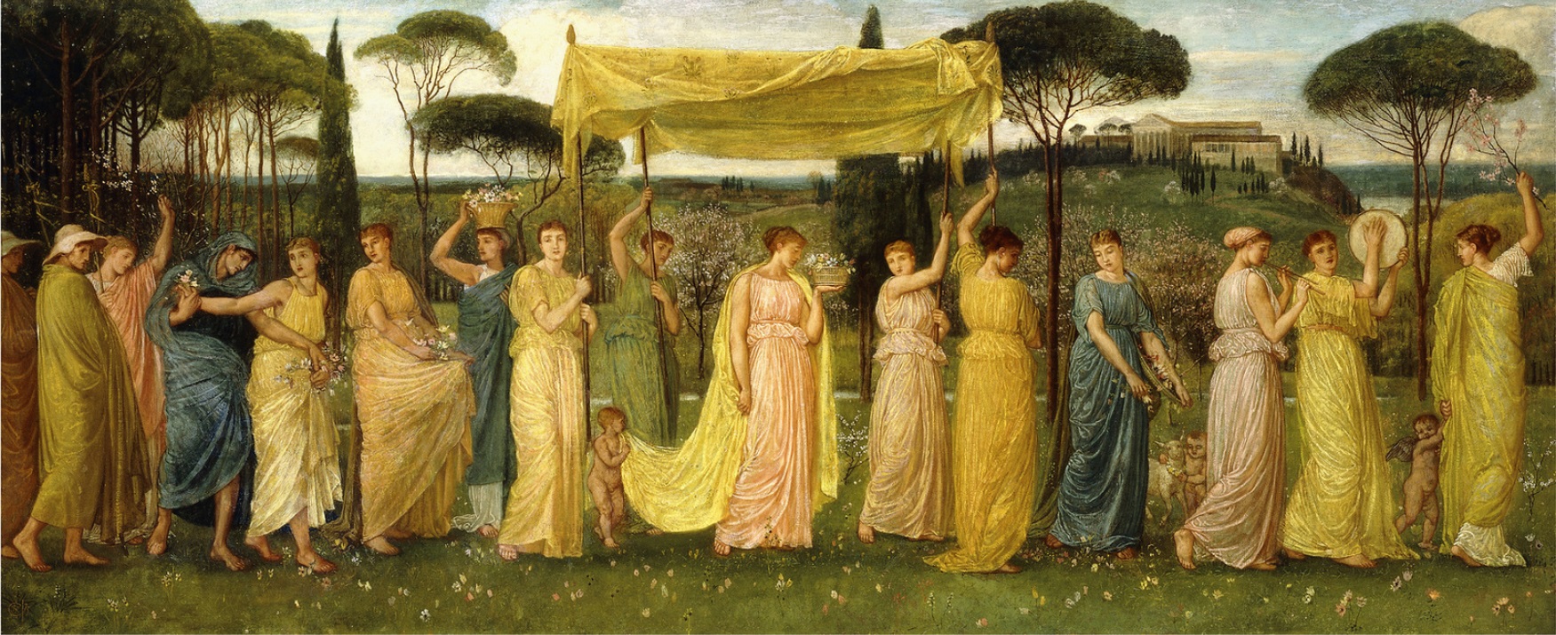 File:Walter T. Crane - The Advent of Spring (1873).jpg ...