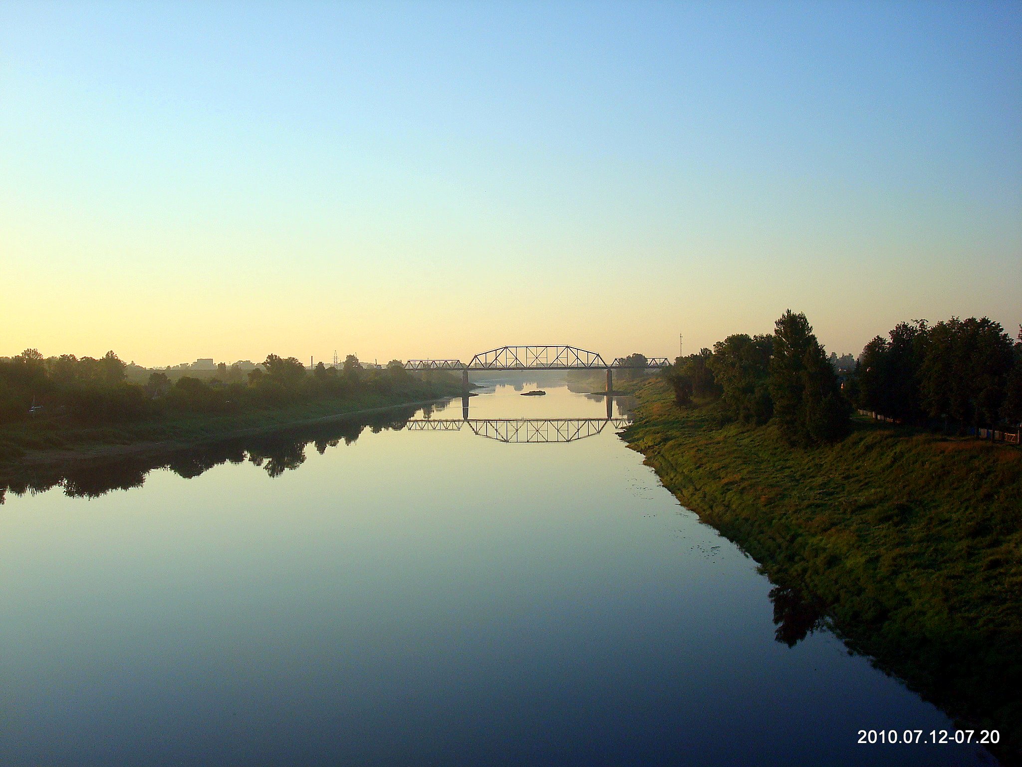 Полоцк вид с моста реки Двина