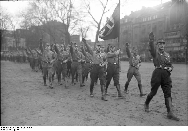 Hitlers Sturmtrupps in Weimar in 1930