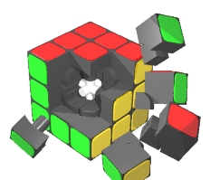 Cubo De Rubik: Concepción y desarrollo, Mecanismo, Matemática