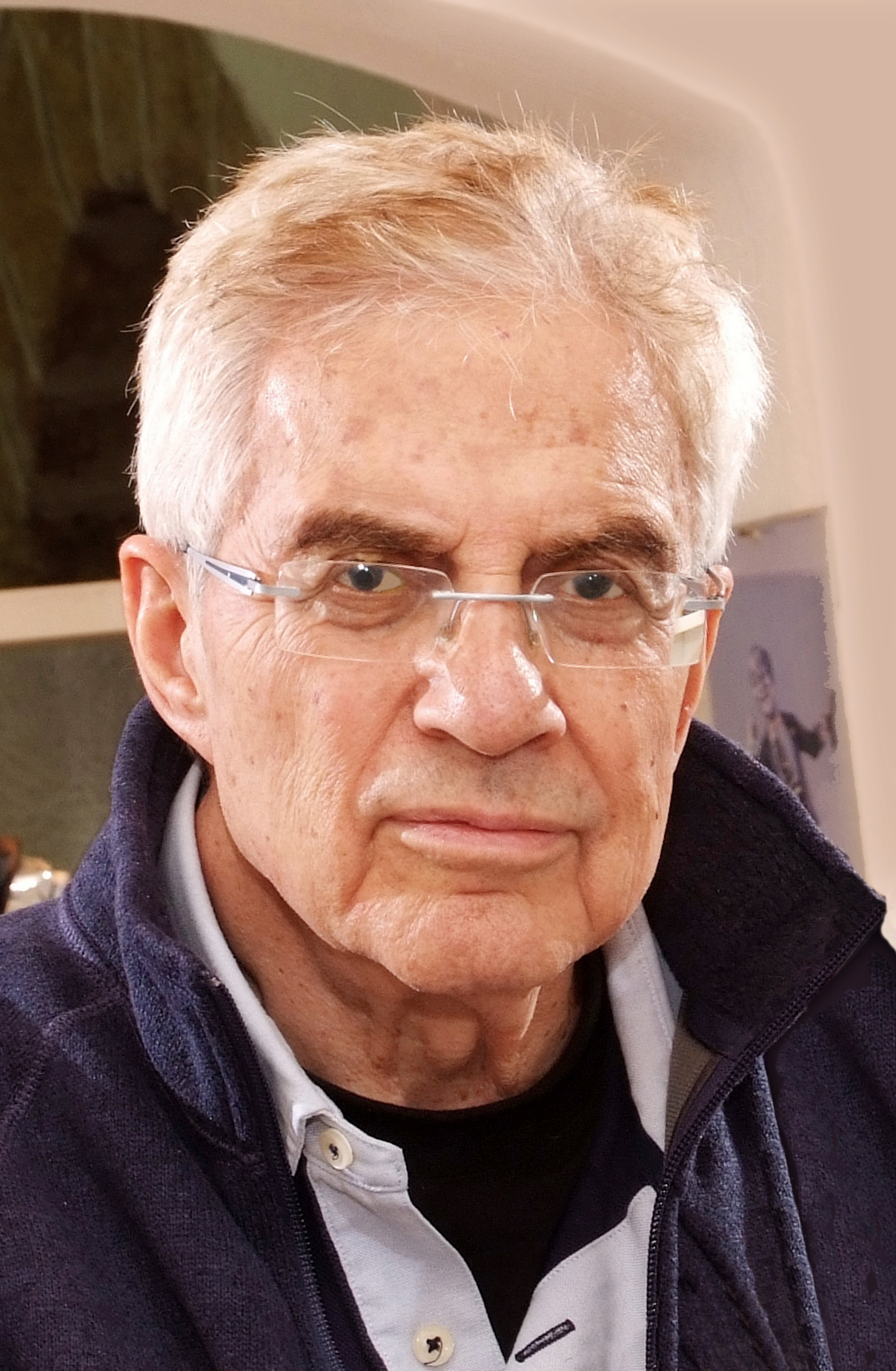 Portrait of Frank Meisler on his 87th birthday (30 Dec. 2012), Old City Jaffa-Tel Aviv