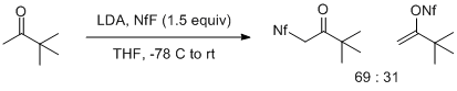 Pinacolone lithium enolate nonaflation correction.gif