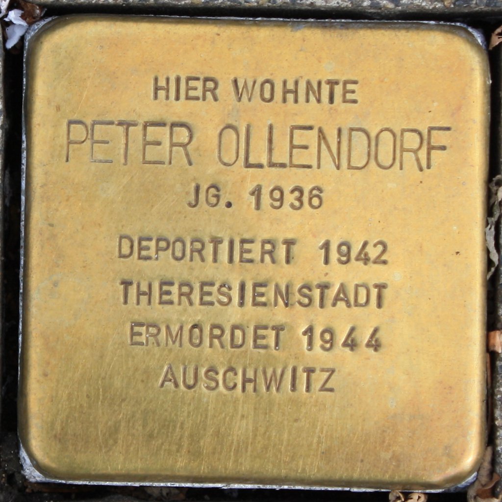 Stolperstein Peter Ollendorf Wuppertal.JPG