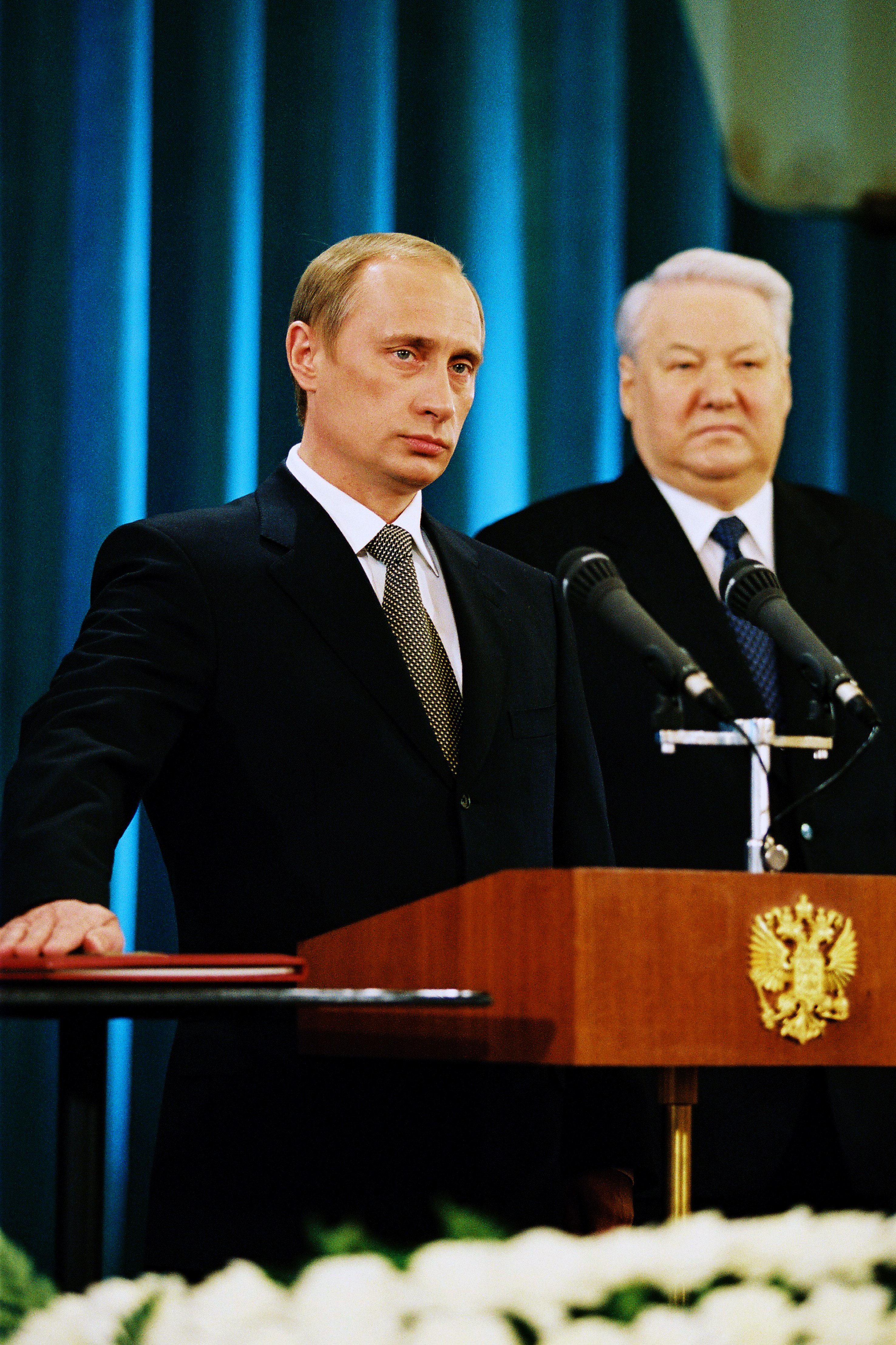 Vladimir Putin taking the Presidential Oath%2C 7 May 2000