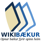 File:Wikibooks-logo-is.png