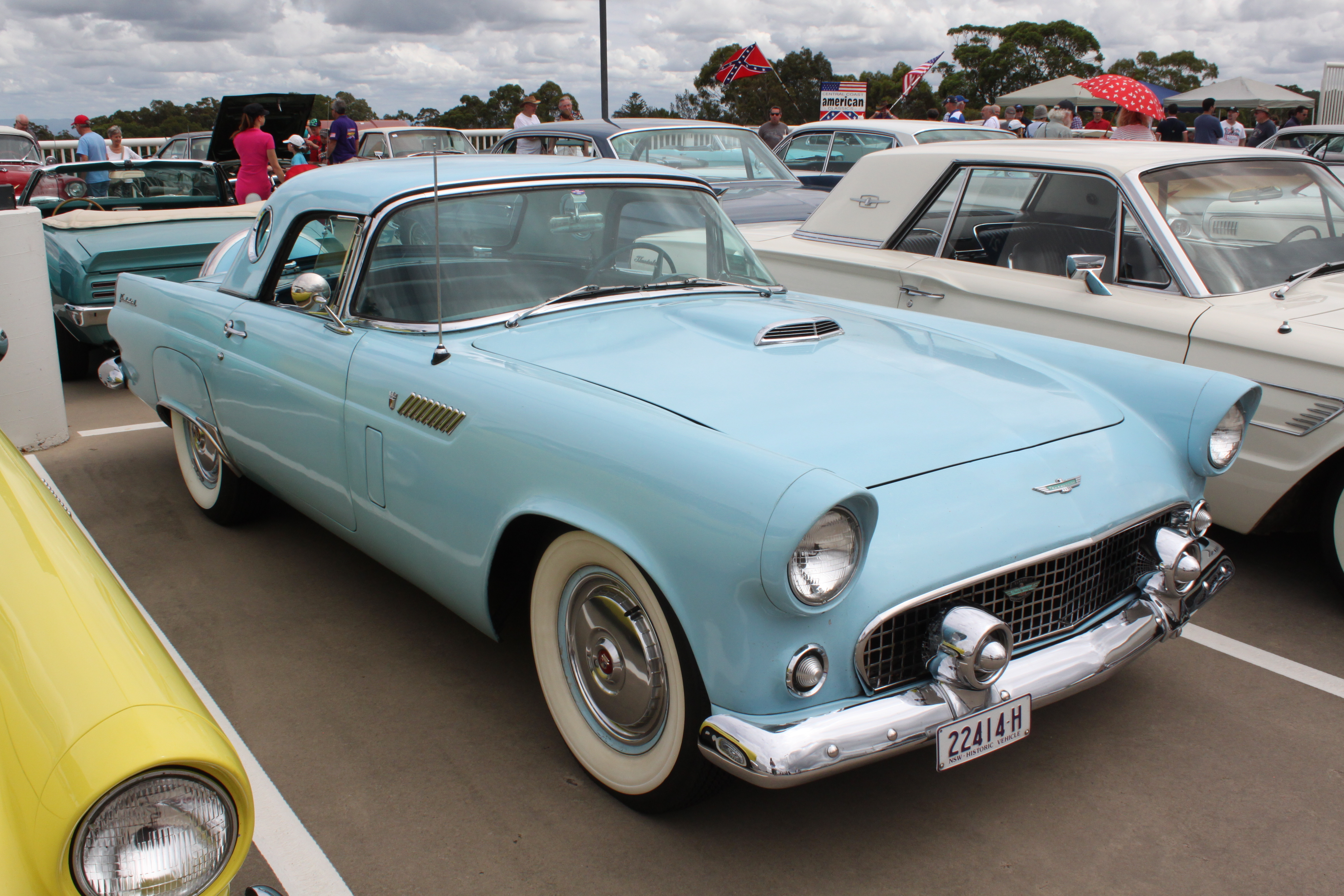 Ford Thunderbird 1955 Yellow Limited