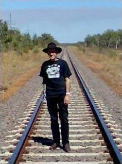 McMahon at Pine Creek, Northern Territory, Australia, July 2007 Charlie on track july 2007.jpg