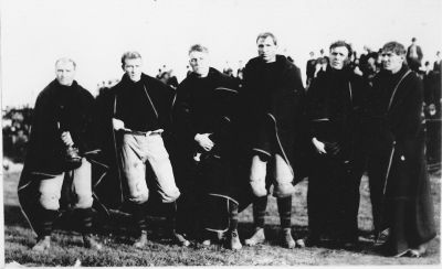 The Nesser brothers in the early 1920s. (L–R) Ted, John, Frank, Fred, Phil, Al