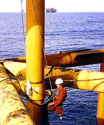 Offshore oil drilling inspection