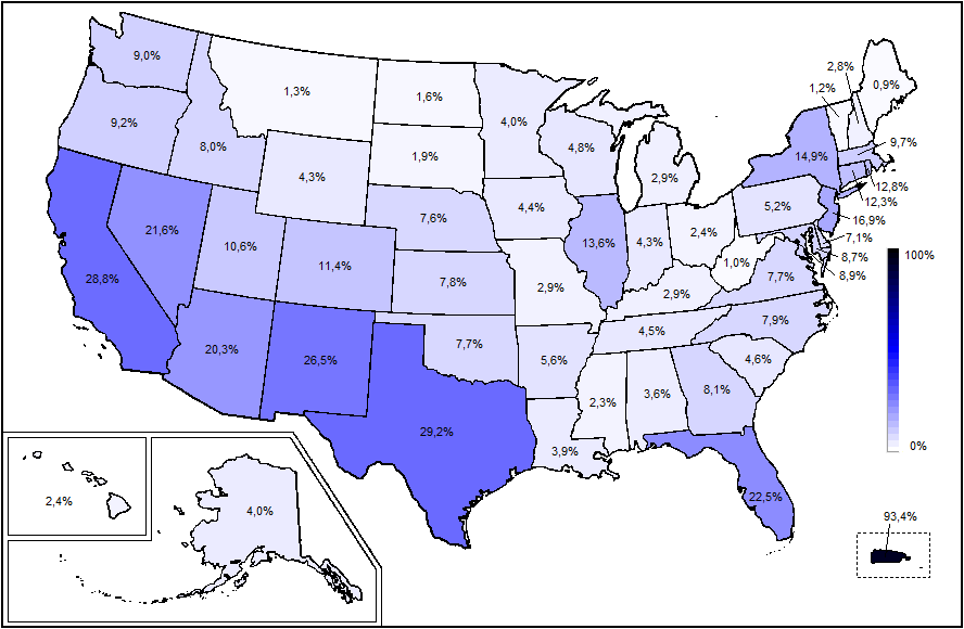 hogar Personificación Patriótico Idioma español en Estados Unidos - Wikipedia, la enciclopedia libre