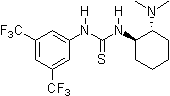 2003: Takemoto's bifunctional chiral thiourea derivative, catalysis of asymmetric Michael- and Aza-Henry reactions.[11]