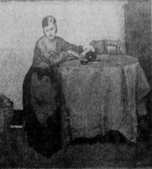 File:Woman at table, by Myon G. Barlow.jpg