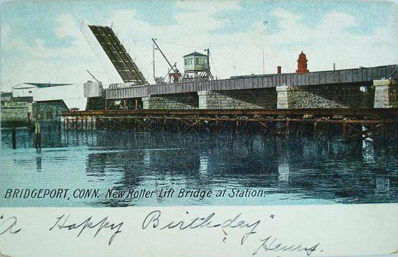 File:1909 Pequonnock River Bridge postcard.jpg