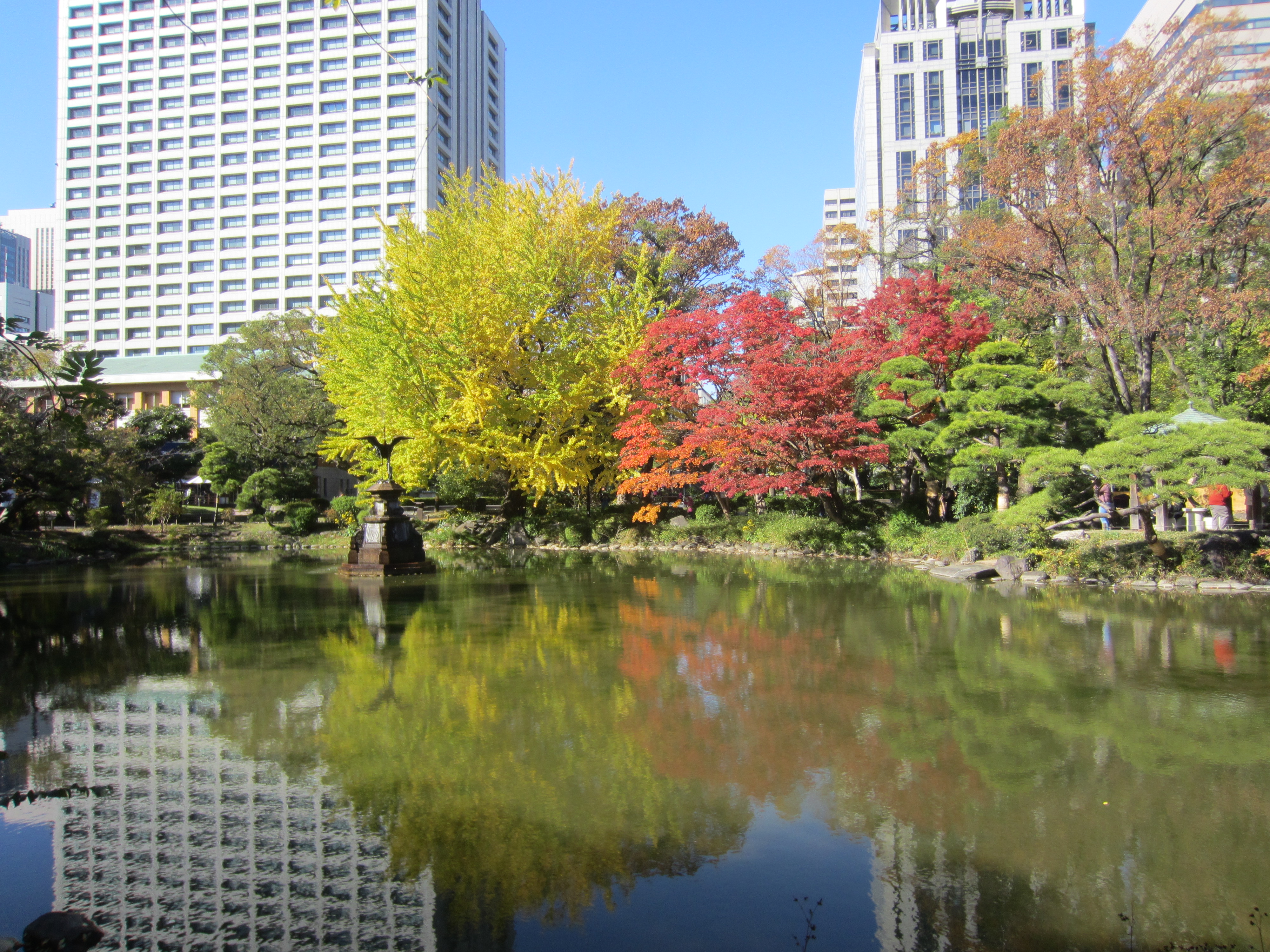 Токио парк Хибия. Библиотека Хибия Токио. Парк Хибия. Hibiya Park фото.