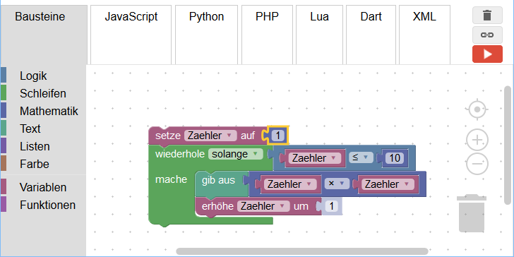 programación para niños con blockly