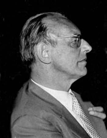 Carl Orff profile view