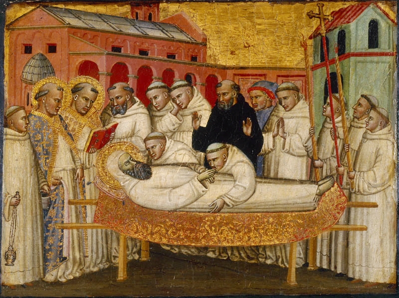 File:Cecco di Pietro. The Death of St. Bernard, Dijon, Musèe des Beaux Arts.JPG