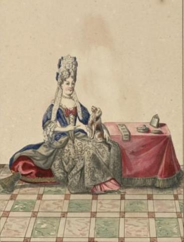 File:Coloured drawing of Louise Bénédicte de Bourbon, Duchess of Maine.jpg