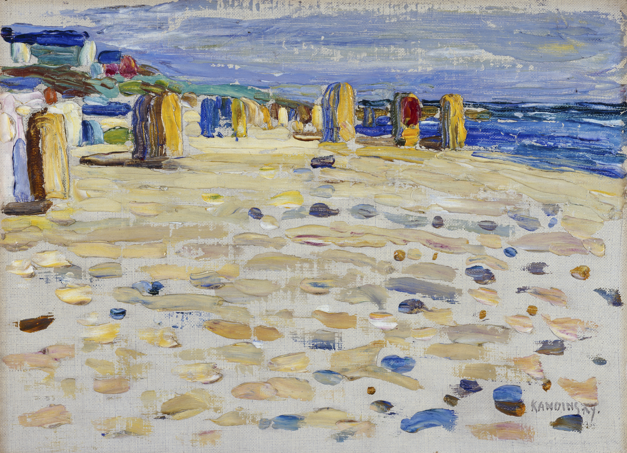 Kandinsky's inspiration: Wassily Kandinsky, Beach baskets in Holland