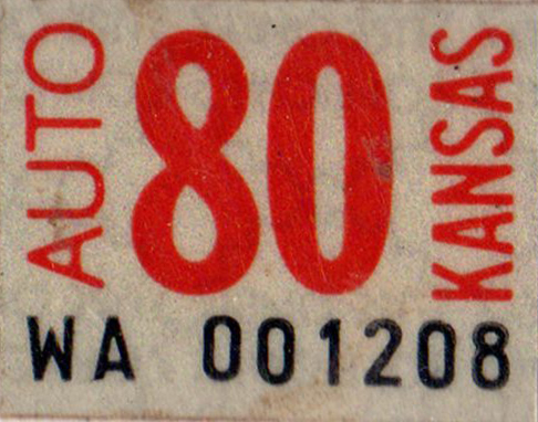 File:Kansas License Plate Sticker Auto 1980.jpg