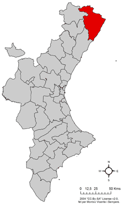 Localisation de Baix Maestrat