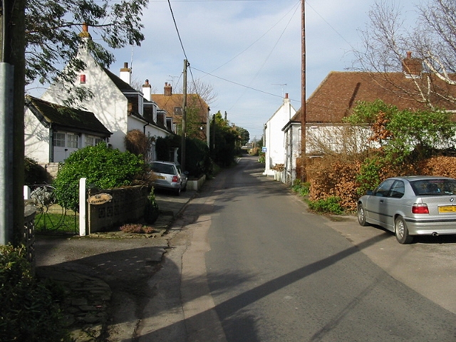 File:Looking NW along The Street, Finglesham - geograph.org.uk - 680212.jpg