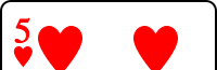 File:Playing card heart 5 - horizontal cut.png