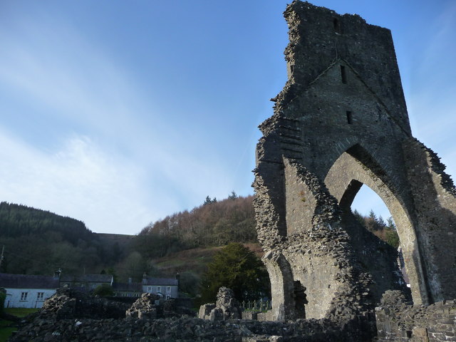 Talley Abbey ruins and Talley village - geograph.org.uk - 2754653
