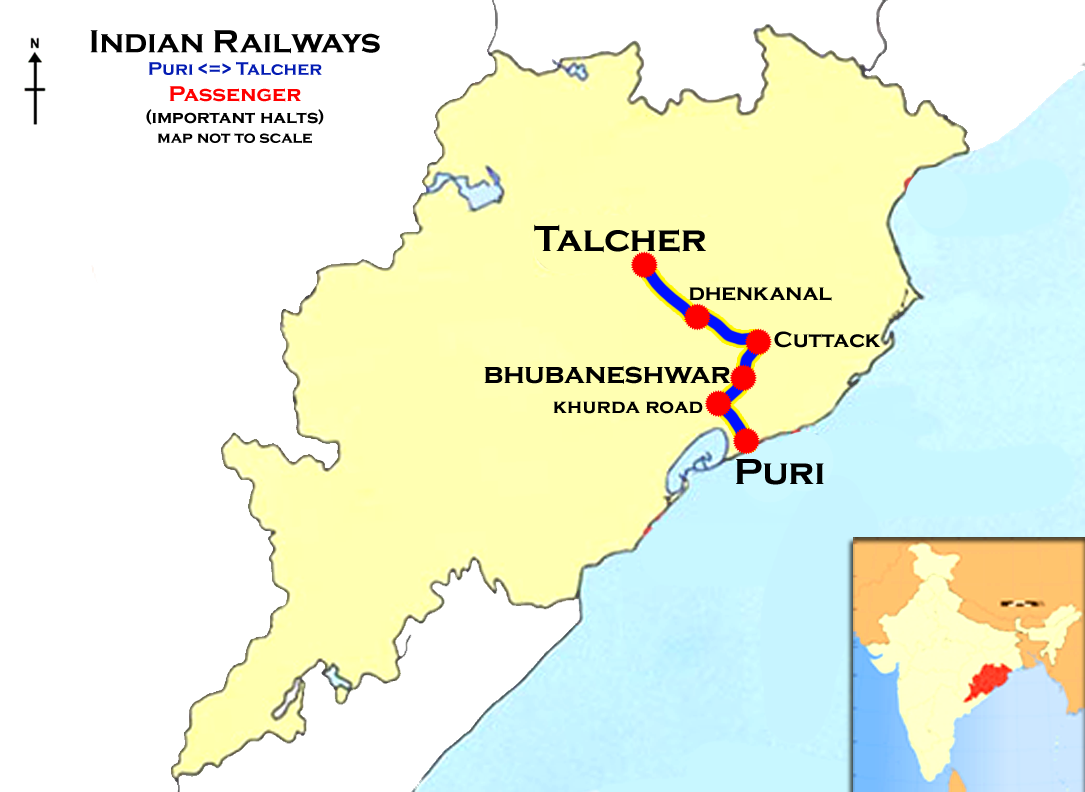 Talcher In India Map File:(Puri - Talcher) Passenger Route Map.png - Wikimedia Commons