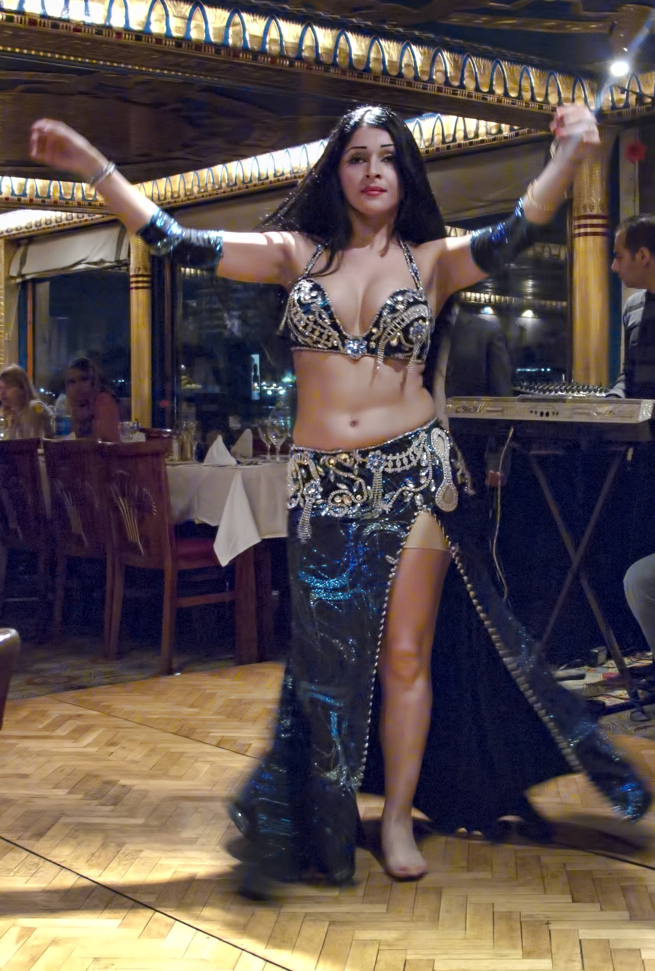 Golden Loops' Bra & Belt  Amera's Palace Belly Dance Boutique