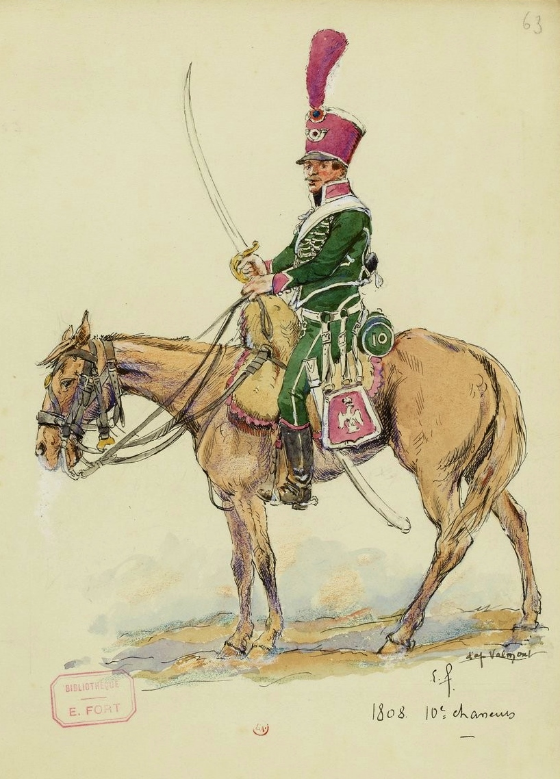 File Chasseur cheval du 10e r giment 1808.jpeg Wikimedia Commons