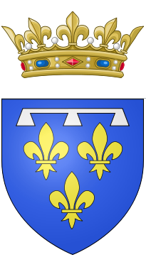 File:Coat of arms of the Philippe d'Orléans, Duke of Orléans (nephew and son in law of Louis XIV).png