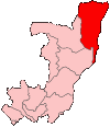 Harta departamentului Likouala în cadrul Republicii Congo
