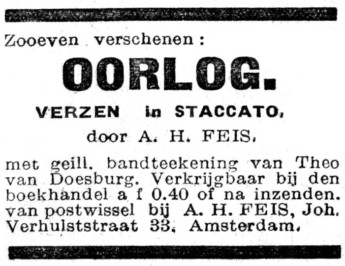 File:Eenheid no 381 advertisement Oorlog, Verzen in Staccato.jpg