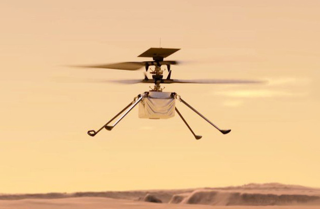 File:Helicopter Above Perseverance on Mars (cropped).jpg