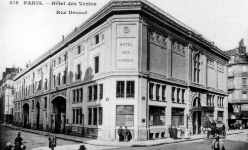 Hôtel Drouot in an old postcard