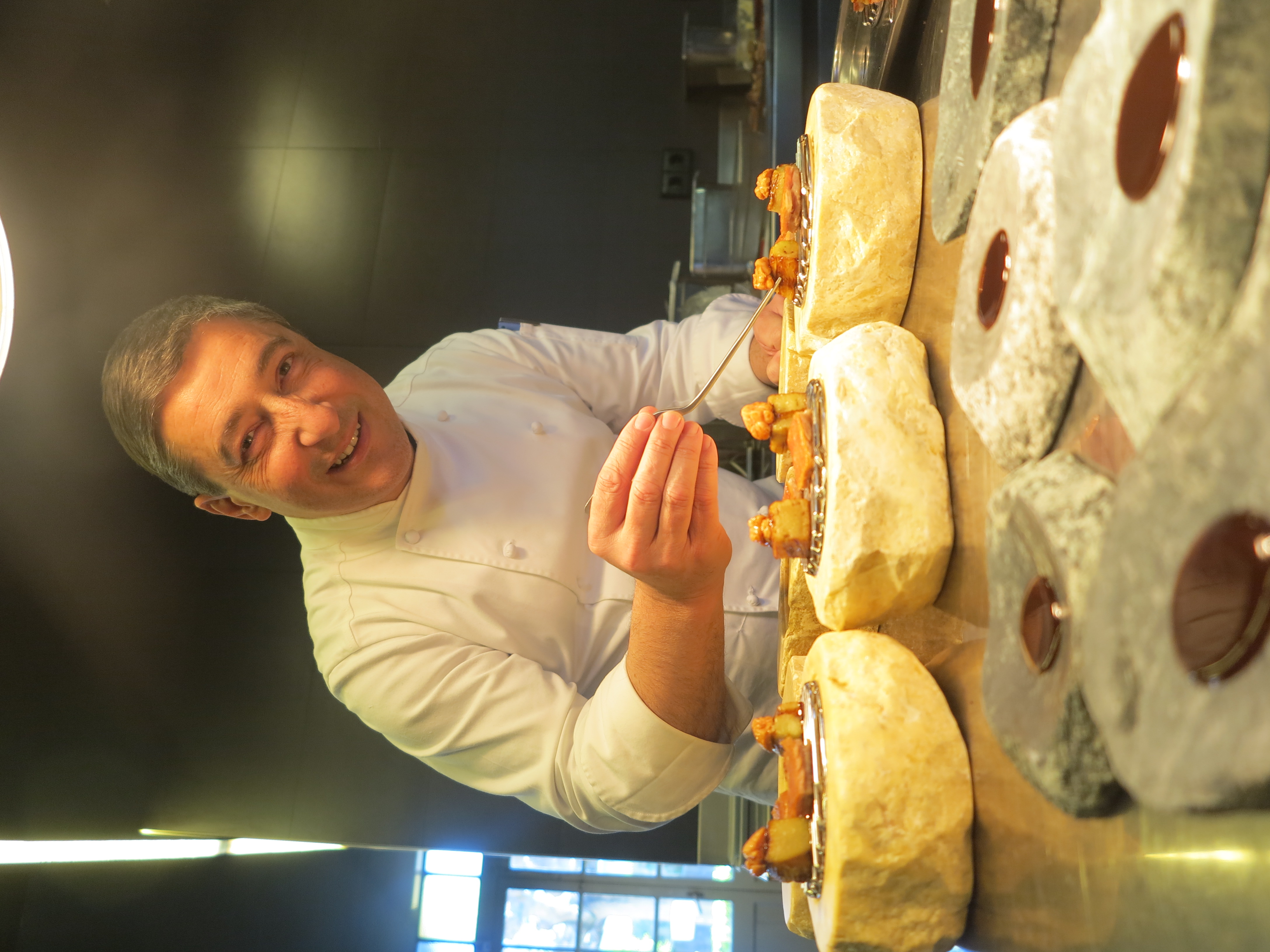 Joan Roca in the kitchen of El Celler de Can Roca