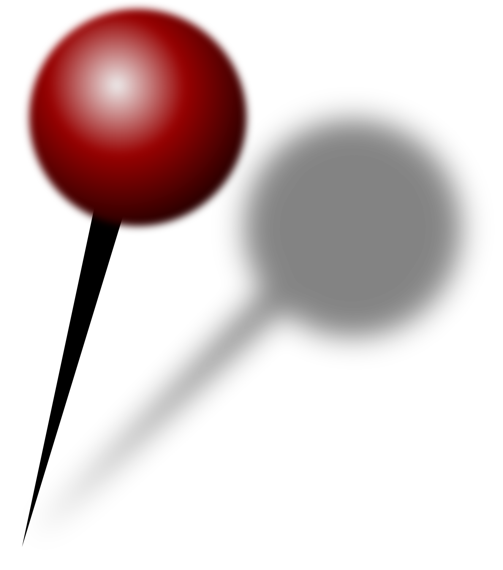 red push pin